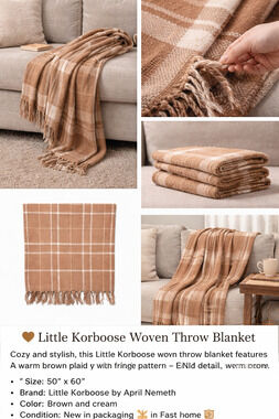 Little Korboose by April Nemeth Woven Throw Blanket – 50” x 60”